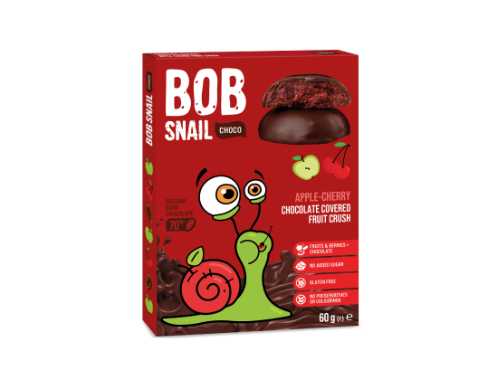 CSOKOLÁDÉS GYÜMÖLCS SNACK ALMA-MEGGY