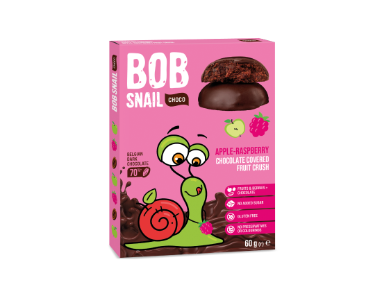 CSOKOLÁDÉS GYÜMÖLCS SNACK ALMA-MÁLNA