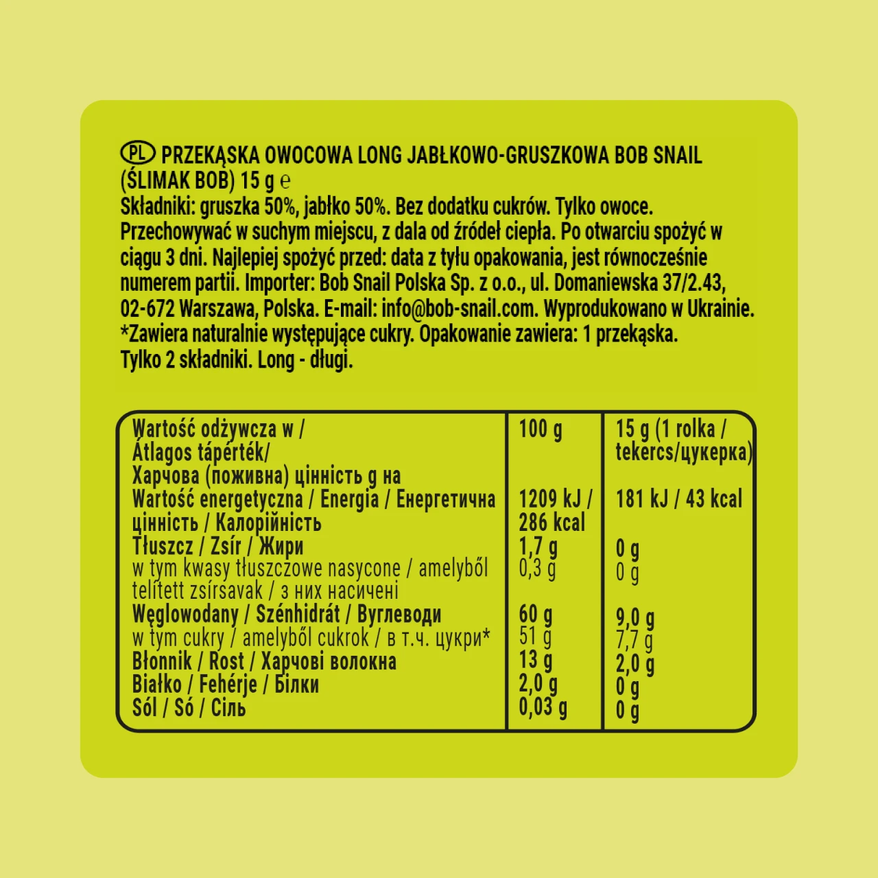 Roll Looong Apple-pear 6