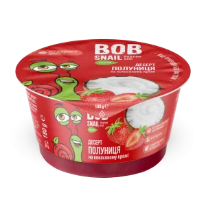 Десерт “Полуниця” на кокосовому кремі 180г