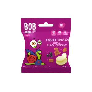 Фруктові снеки (Fruit Snack) з 12 місяців “Яблуко-Чорна смородина” 20г