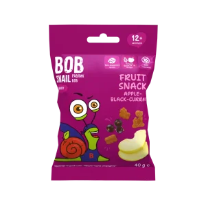 Фруктові снеки (Fruit Snack) з 12 місяців “Яблуко-Чорна смородина” 40г